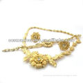 Fashionable custom 18k gold plated jewelry set